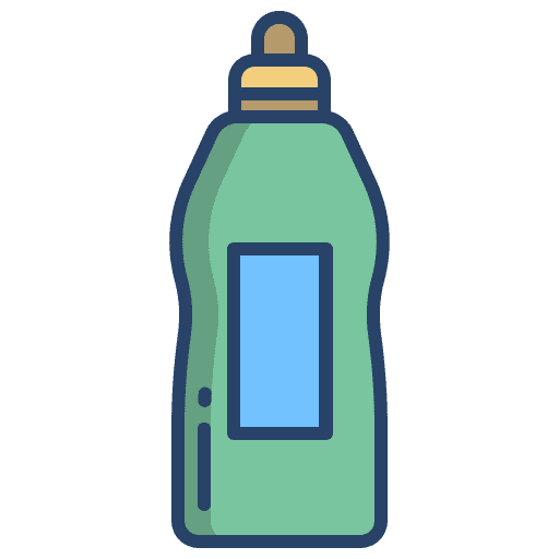 Cleaning liquid detergent laundry furniture and household icon