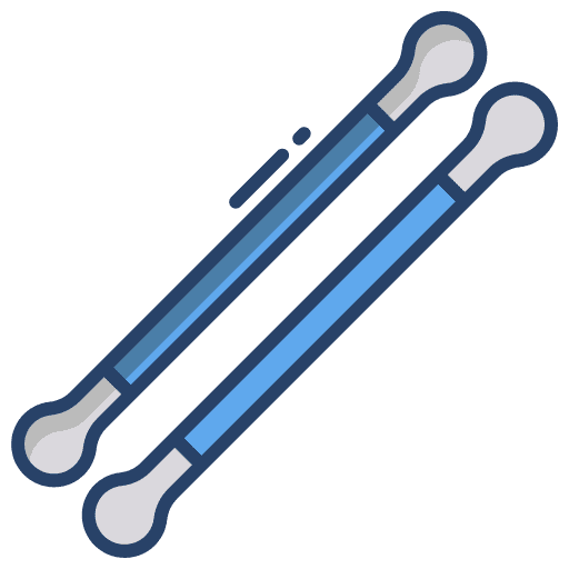 Cotton swab hygiene beauty grooming icon Cotton swab hygiene beauty grooming icon