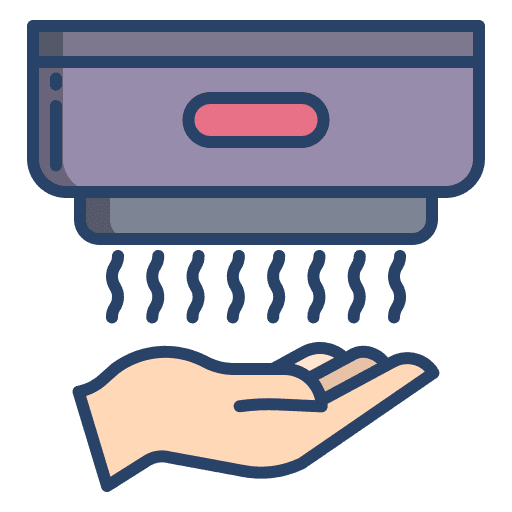 Hand dryer hand dryer electronics dry icon