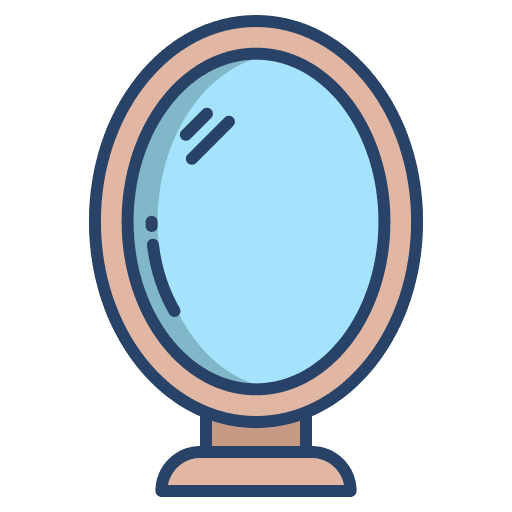 Mirror bathroom reflection furniture and household icon Mirror bathroom reflection furniture and household icon