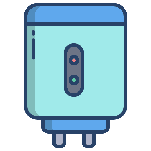 Water heater electronics electric heater technology icon Water heater electronics electric heater technology icon