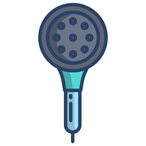 Shower head washing wellness furniture and household icon Shower head washing wellness furniture and household icon