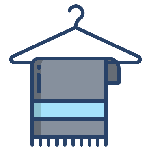 Towel dry hanger wellness icon Towel dry hanger wellness icon