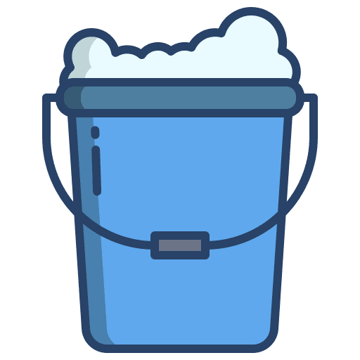 Bucket soap washing furniture and household icon Bucket soap washing furniture and household icon