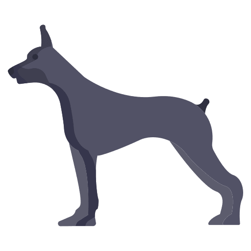 Doberman pet breed animals icon Doberman pet breed animals icon
