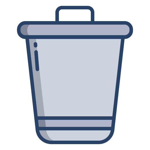 Trash bin garbage trash can furniture and household icon Trash bin garbage trash can furniture and household icon