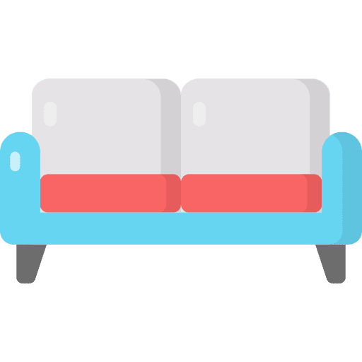 Couch comfortable home decoration living room icon