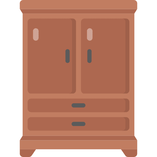 Cupboard cabinet home furniture furniture and household icon