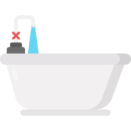 Bathtub water wellness bathroom icon Bathtub water wellness bathroom icon