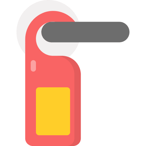 Door hanger door hanger door handle hotel service icon Door hanger door hanger door handle hotel service icon