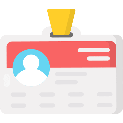 Id card pass id card badge icon Id card pass id card badge icon