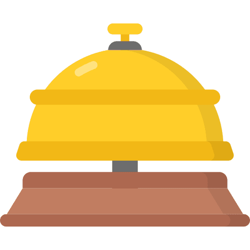 Reception bell desk bell hotel bell ring bell icon Reception bell desk bell hotel bell ring bell icon