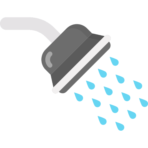 Shower washing personal hygiene furniture and household icon Shower washing personal hygiene furniture and household icon