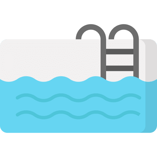 Swimming pool wave sports and competition ladder icon Swimming pool wave sports and competition ladder icon