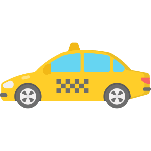 Taxi car public transport automobile icon Taxi car public transport automobile icon