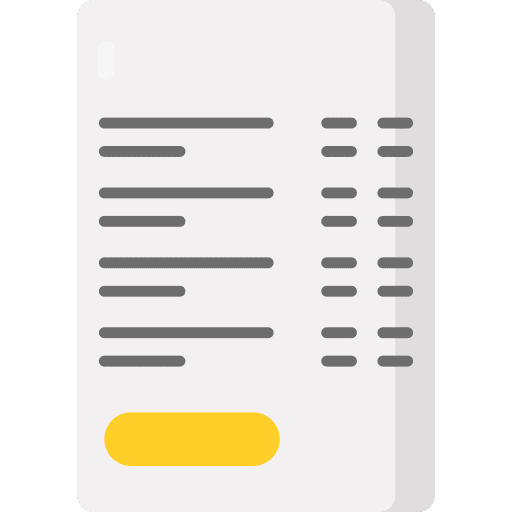 Bill receipt business and finance bill icon Bill receipt business and finance bill icon