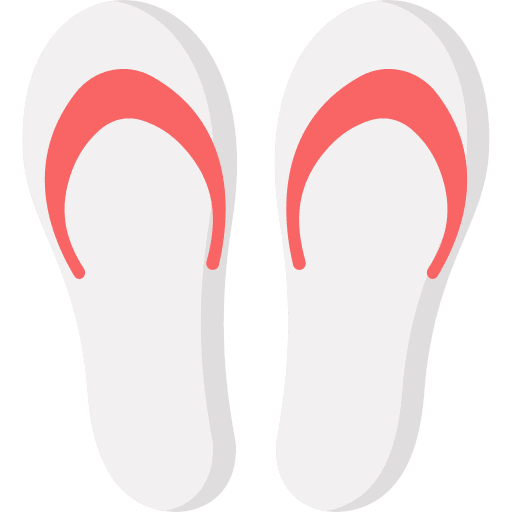 Slippers fashion summer beach icon Slippers fashion summer beach icon