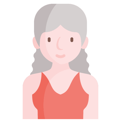 Woman caucasian user person icon