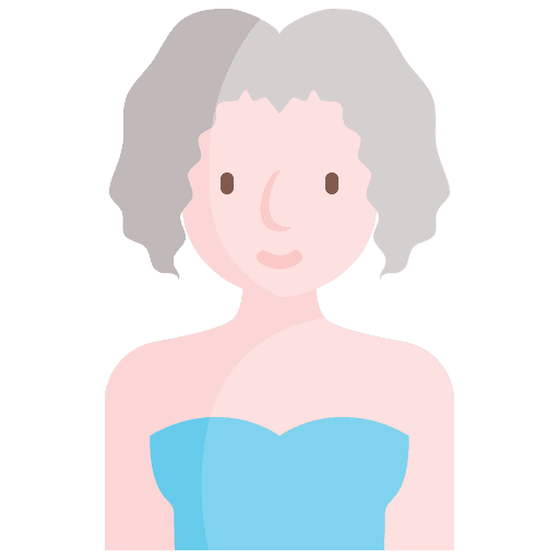 Woman old age user person icon