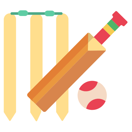 Cricket ball play bat icon Cricket ball play bat icon