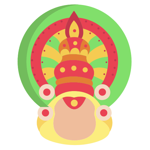 Kathakali user dance actor icon Kathakali user dance actor icon
