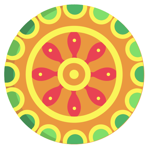 Mandala flower design cultures decoration icon Mandala flower design cultures decoration icon