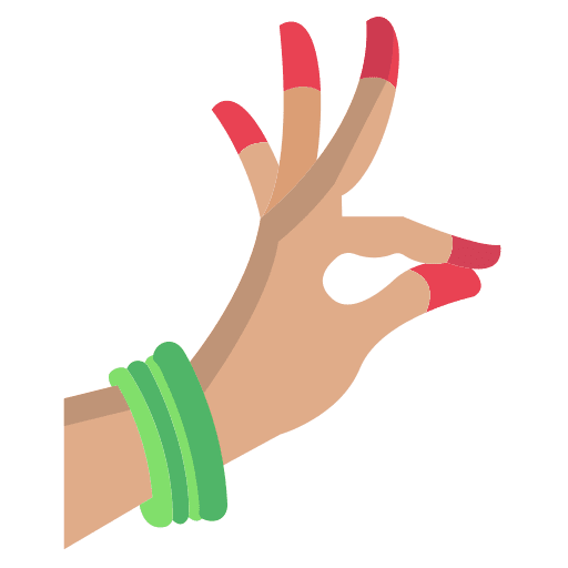 Mudra hands and gestures dance cultures icon