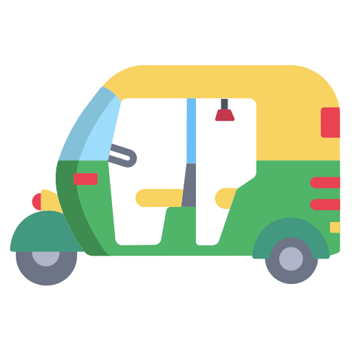 Rickshaw three wheeler tuk tuk rickshaw icon Rickshaw three wheeler tuk tuk rickshaw icon