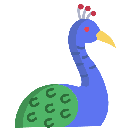 Peacock ornithology fauna animal kingdom icon Peacock ornithology fauna animal kingdom icon