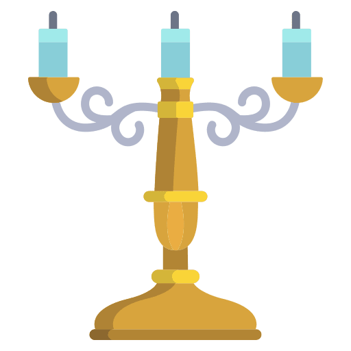 Candlestick decoration candelabra medieval icon