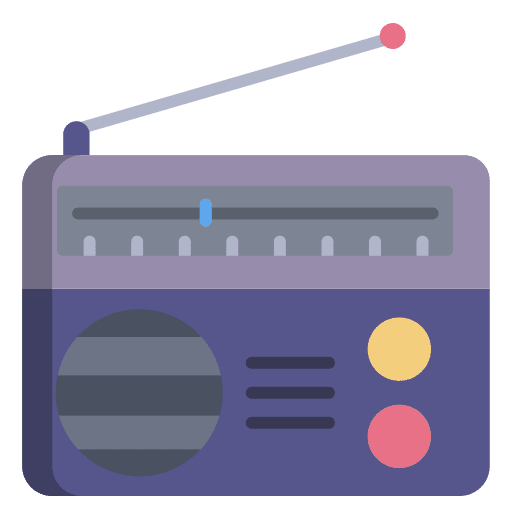 Radio technology antenna radio icon Radio technology antenna radio icon