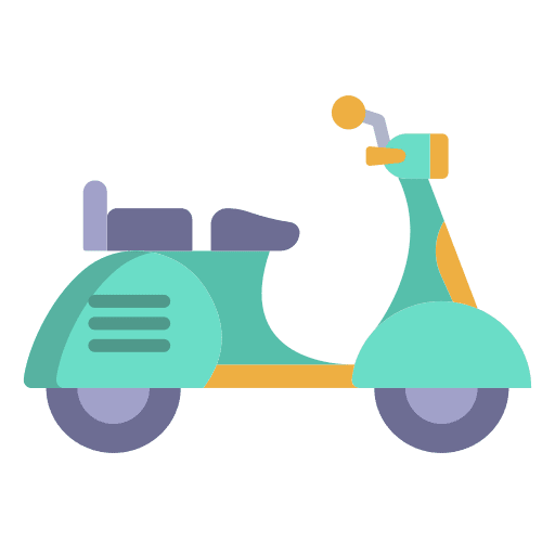 Scooter moped transportation scooter icon Scooter moped transportation scooter icon