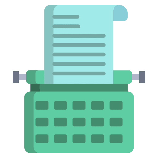 Typewriter electronics communications stenotype icon Typewriter electronics communications stenotype icon