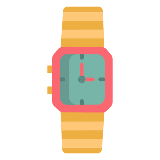 Watch retro electronics time and date icon Watch retro electronics time and date icon