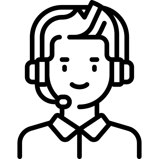 Call center agent customer service user customer support icon