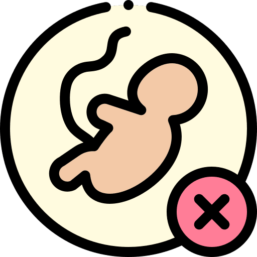 Abortion body pregnancy gestation icon Abortion body pregnancy gestation icon