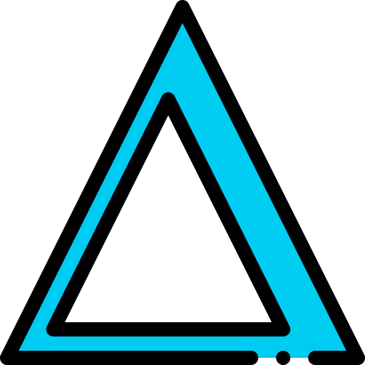 Delta delta shapes typography icon Delta delta shapes typography icon