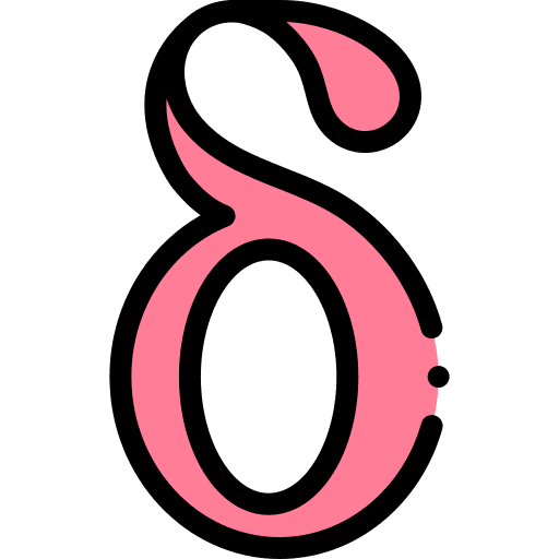 Delta education typography delta icon