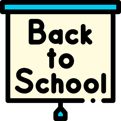 Back to school back to school board presentation icon Back to school back to school board presentation icon