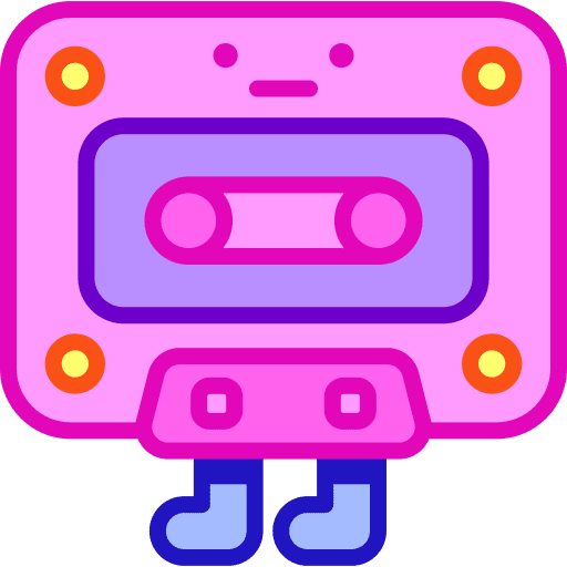 Cassette music tape tape audio tape icon