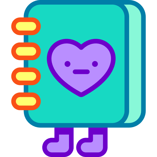 Diary romantic love love and romance icon