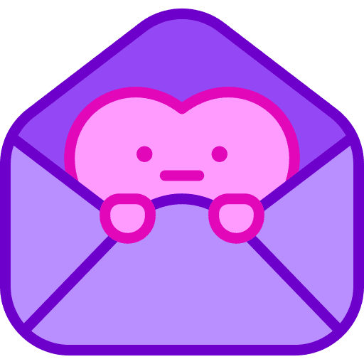 Envelope love and romance message communications icon