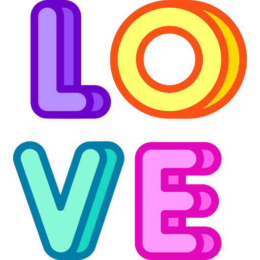 Love love i love you declaration icon