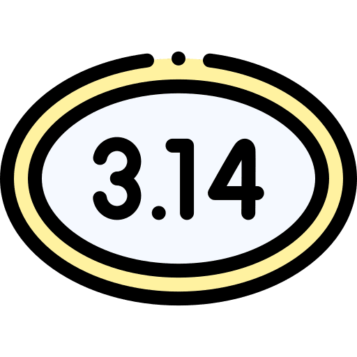 Pi pi diameter maths icon Pi pi diameter maths icon