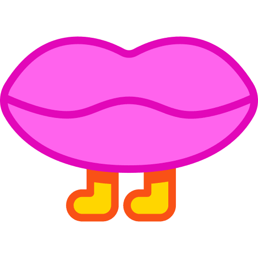Lips mouth kiss romantic icon