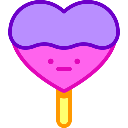 Lollipop food and restaurant sweet food valentines day icon