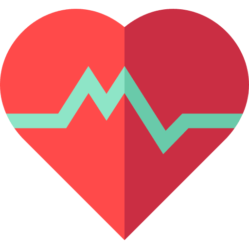 Heart rate life healthcare and medical wellness icon