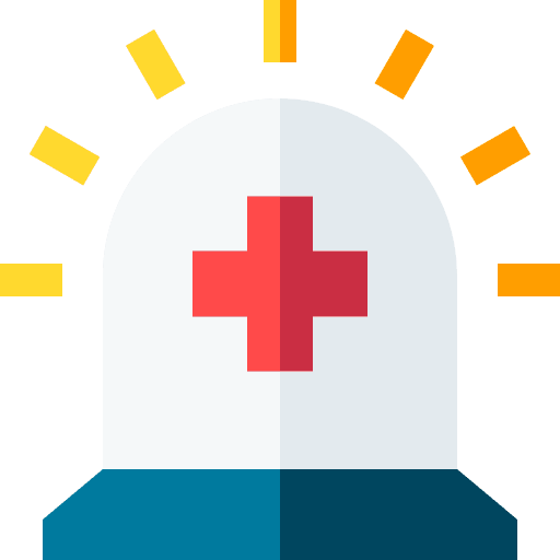 Hooter hospital healthcare and medical urgent icon