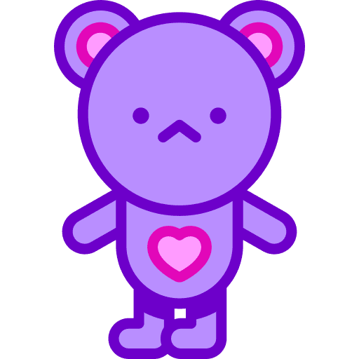 Teddy bear love and romance valentines day fluffy icon