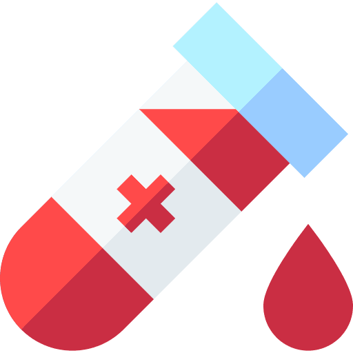 Test tube medical test test tube blood drop icon